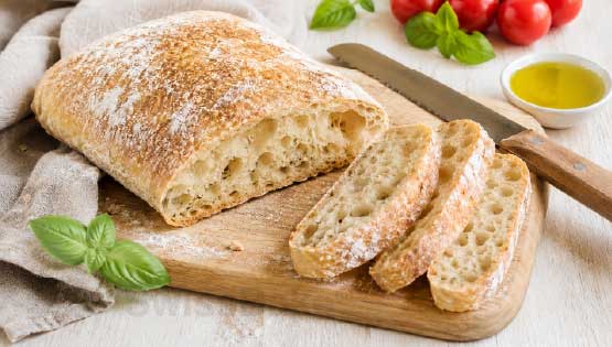 Aromatic Italian ciabatta
